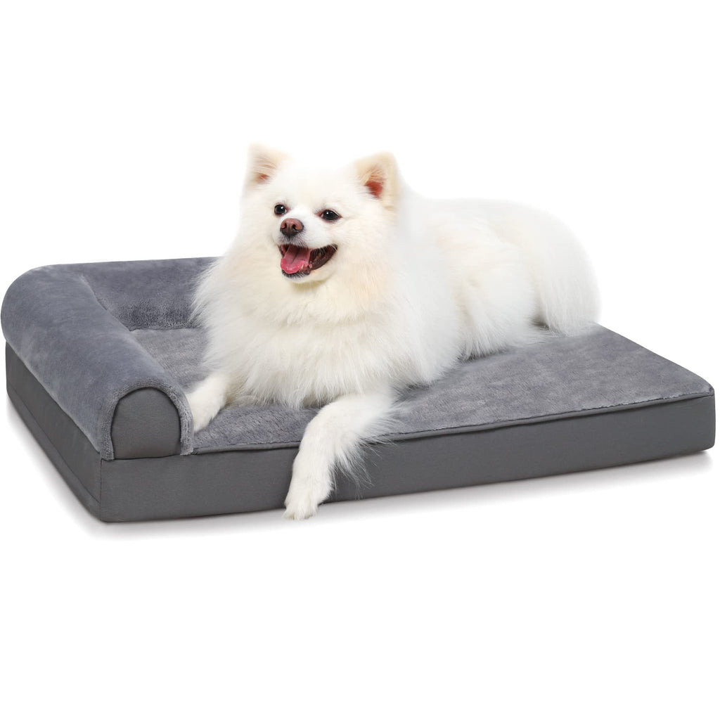 Orthopedic Waterproof Memory Foam Dog Bed with Washable Removable Cover