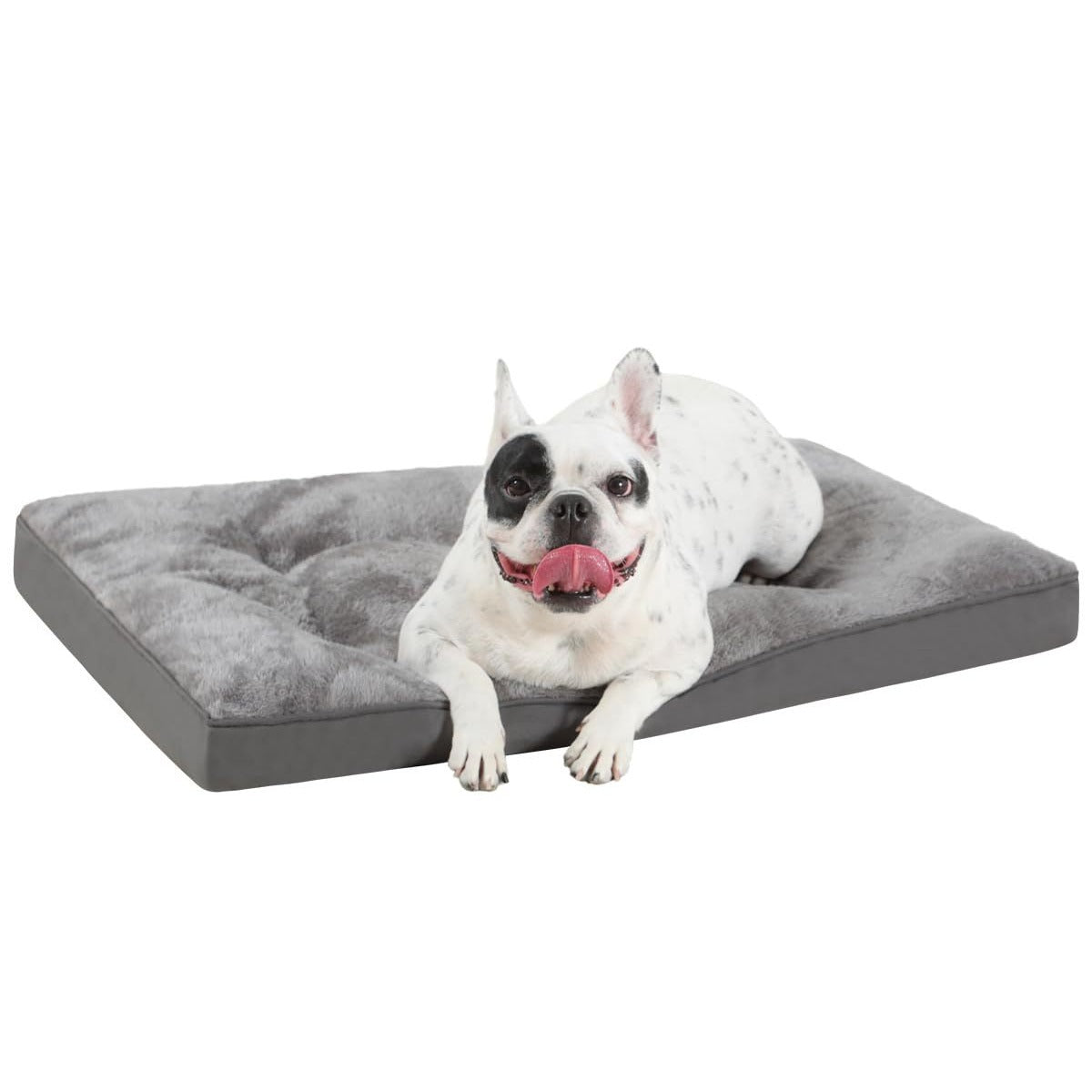 Washable Plush Dog Bed for Crate with Anti-Slip Bottom