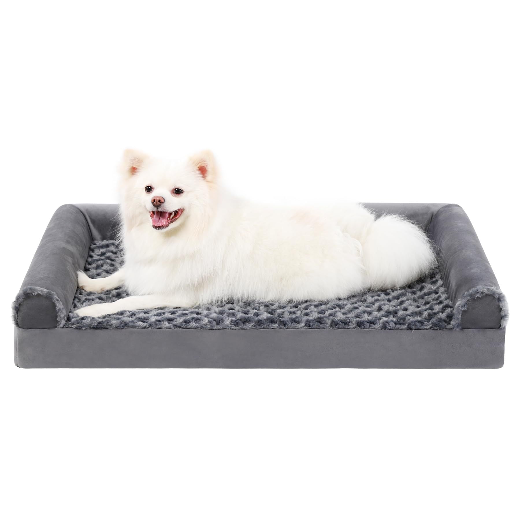 U Shape Memory Foam Orthopedic Dog Couch Bed