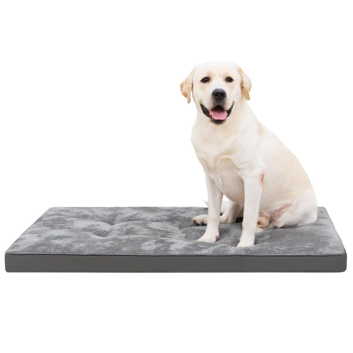Washable Plush Dog Bed for Crate with Anti-Slip Bottom