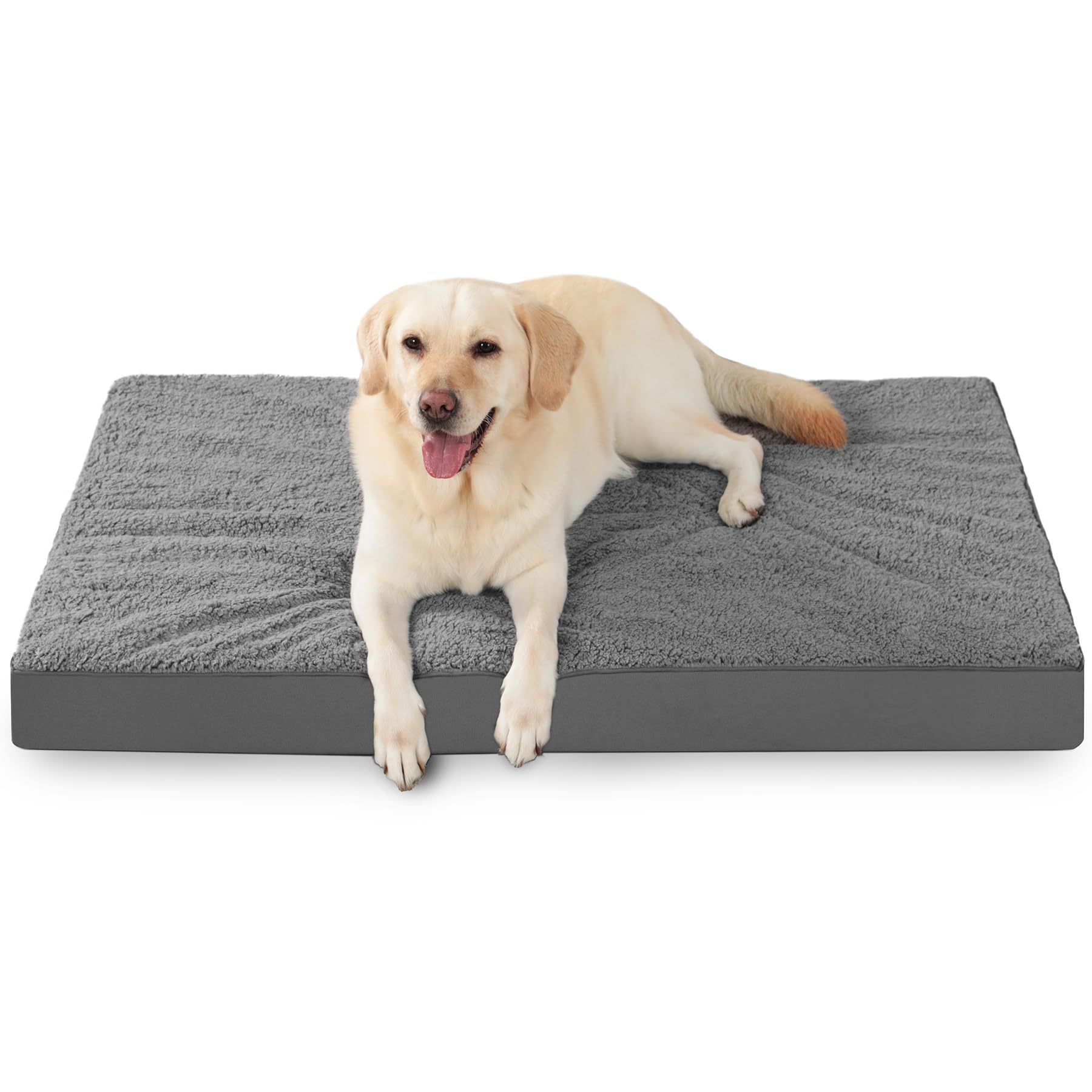 Waterproof Dog Orthopedic Crate Bed with Removable Washable Cover